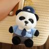 Новая плюшевая игрушка-панда в виде полицейской панды, кукла-шериф, симпатичная подвеска в виде сумки, автомобильный дисплей, подарок на праздник для мальчика