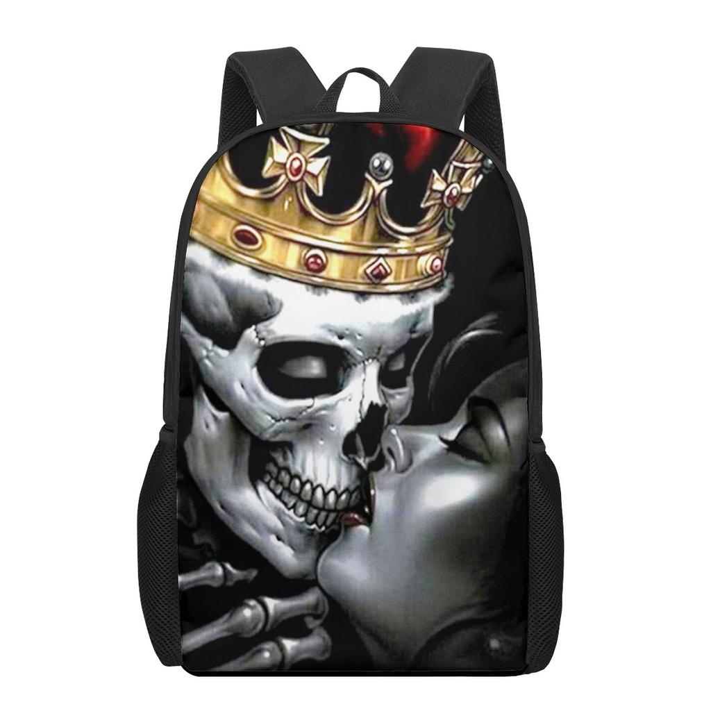 Креативный готический череп с принтом подростков повседневные сумки через плечо для мальчиков и девочек школьные сумки для женщин и мужчин дорожные рюкзаки для ноутбука