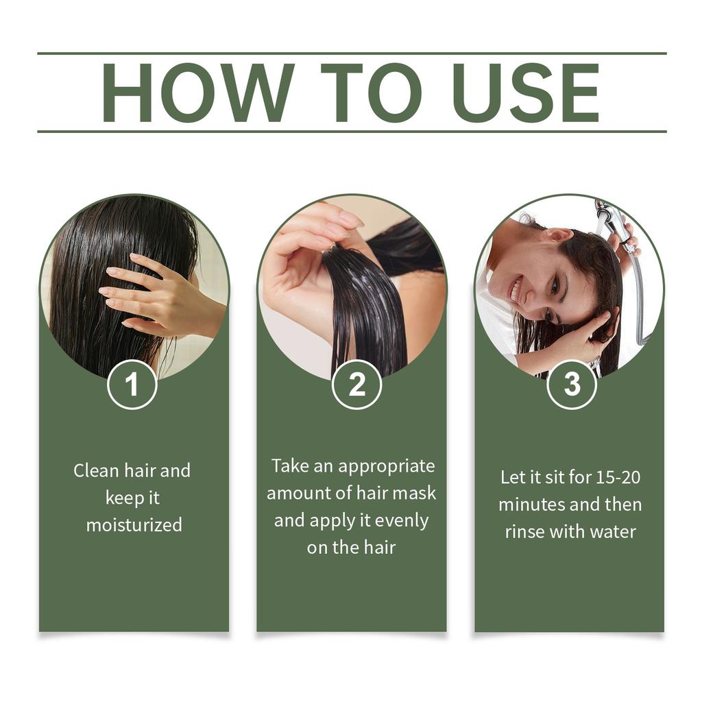 Уход за волосами Натуральная маска для волос Увлажняет и увлажняет кожу головы Маска для волос, чтобы уменьшить секущиеся кончики и сухие волосы Масло для волос