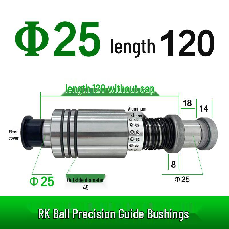 Replacement Disc Mill Mold Accessories - Cross Roller Rolling Rubber Sleeve & Outer Guide Post Bushing Set