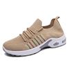 Женская летняя прогулочная обувь, кроссовки без шнуровки, женские кроссовки для кормления на воздушной подушке, повседневные кроссовки для бега с сеткой