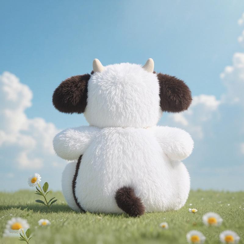 Кавайная игрушка-кукла корова, плюшевая игрушка, милая подушка-корова, мультяшная плюшевая игрушка, игрушки для успокоения детей, подарок на день рождения