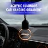 Светодиодный акриловый подвес для автомобиля Светящийся декор Аксессуары для зеркала заднего вида Для Grand Cherokee Patriot Renegade Compass Wrangler