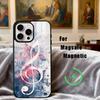 M-Music Art Чехол для телефона с ключом Соль для iPhone 17, 16, 15, 14, 13, 12, 11 Plus, Pro Max Магнитный Для Magsafe Беспроводной Зарядки