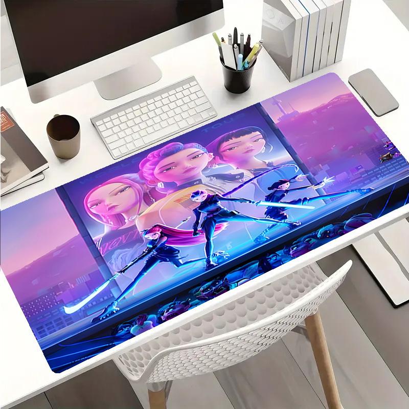 Kpop Hunter3 Mouse Pad - Non-Slip Rubber Base, Smooth Surface for Work,Gaming,Office,And Home Use, Desk Mouse Pad