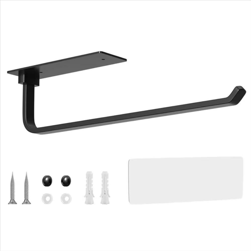 Держатель для бумажных полотенец под шкаф, нержавеющий, многоразовый, диспенсер для кухонных рулонов, экономия места, большая грузоподъемность