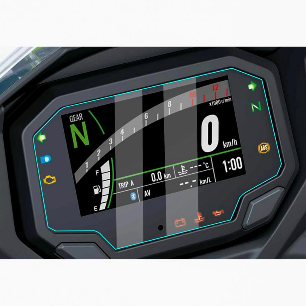 [Комплект из 2 штук] Защитная пленка для приборной панели для Kawasaki Z Ninja E-1 | Ninja 7