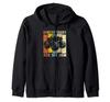 Vintage Monster Truck "Are My Jam" Retro Sunset Cool Engine Zip Hoodie