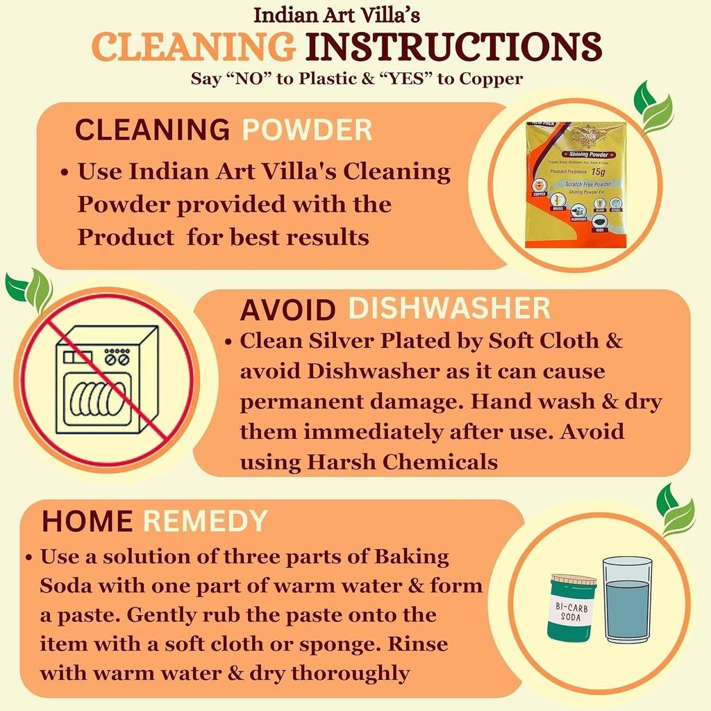 Набор из 4 Дизайнерских посеребренных полированных золотом бокалов, для подачи воды, подарочный предмет на Дивали