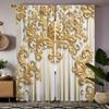 2-х компонентные HD цифровые желтые цветные европейские тисненые цветочные шторы для украшения дома в стиле декоративной гостиной и спальни