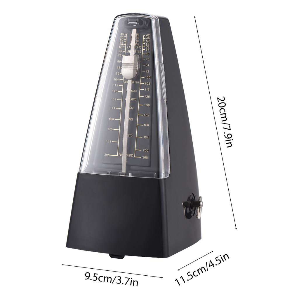 Mechanical Metronome Portable Metronome Adjustable Beat Speed Lightweight Loud Sound for Piano Guitar Drum Guzheng