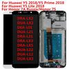 ЖК-дисплей с рамкой для HUAWEI Y5 2018 Y5 Lite Y5 Prime 2018 DRA-LX2 L01 L21 ЖК-дисплей с сенсорным экраном
