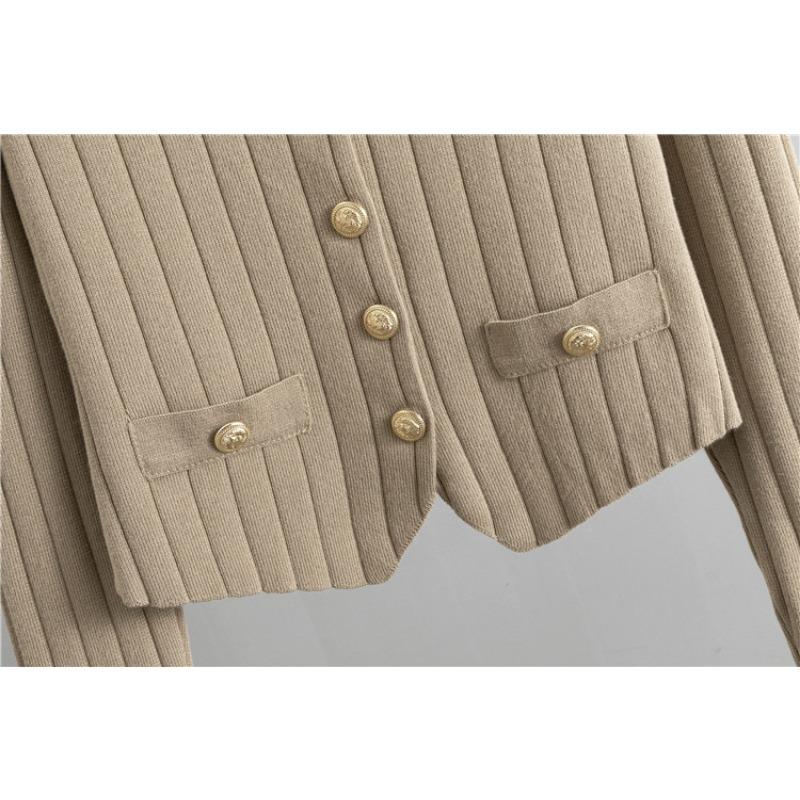 Wide Leg Pants Plus Size Sweater Women's Autumn Vest Knitted Cardigan Pant Suit