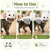 Plush Dinosaur Skeleton Pet Clothes White Pet Hood Outfit New Pet Clothes  Cat