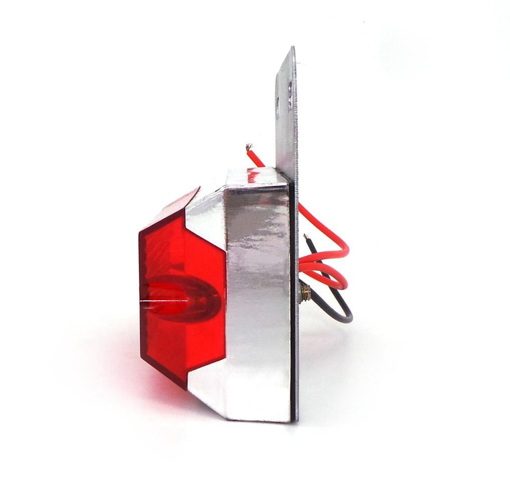 LED Marker Light 12-24V 4 Functions Red, Off-Road