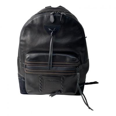Б/у Рюкзак · Daypack черная кожа мужской