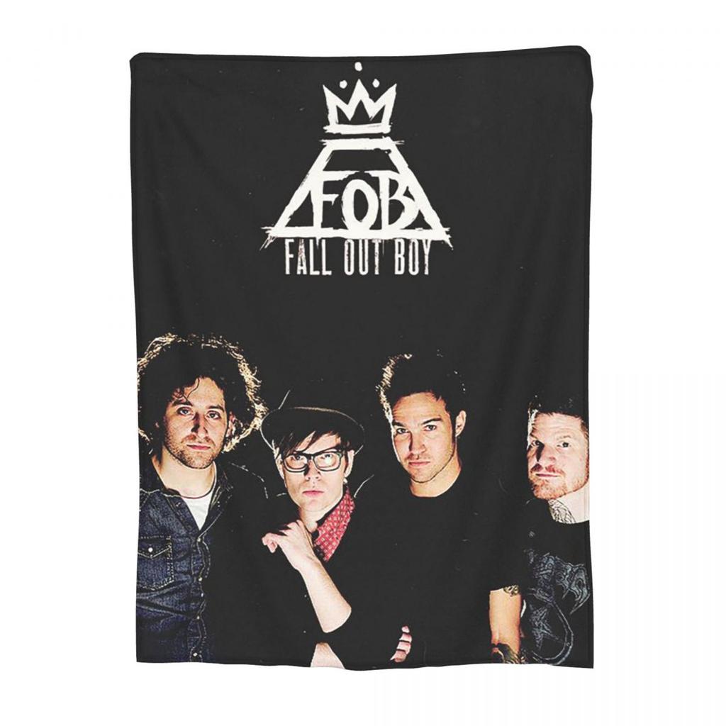 Плед Fall Out Boy Мягкий Теплый Фланелевый Плед Покрывало для Кровати Гостиной Пикника Путешествий Дома Дивана