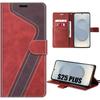 Protective Case - BOOLING - for Samsung Galaxy S25 Plus - Two-Tone Leather Effect - Shockproof - Elegant