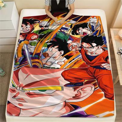Фланелевое одеяло с принтом персонажей Dragon Ball, Высококачественное, Удобное для всех сезонов, Декор для дома, Тепло и уют, Идеально для рождественских подарков