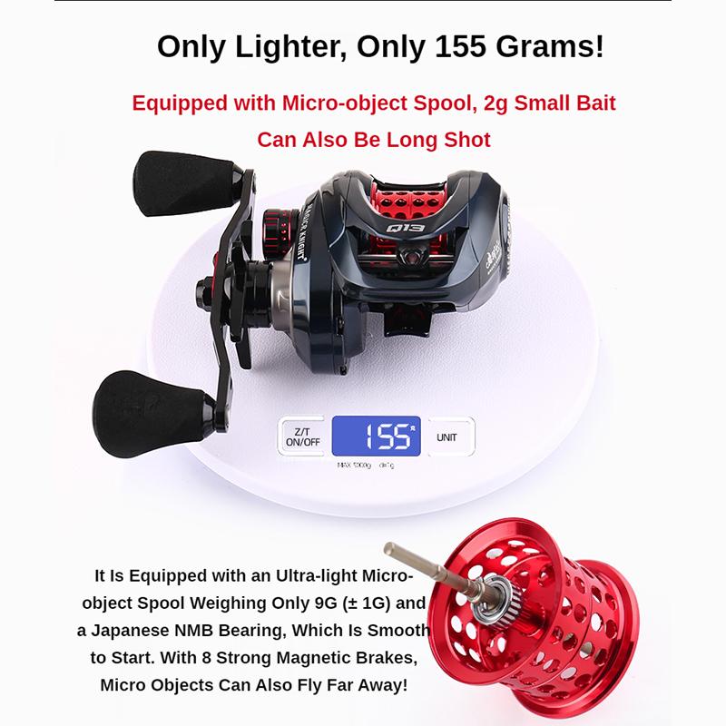 PURELURE 155g Ultralight Baitcasting Fishing Reels 4.5KG Drag 7.3:1 высокоскоростная катушка для ловли рыбы в соленой и пресной воде