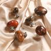 1Pc Cabinet Drawer Pulls Natural Rough Stone Durable Handle Door DIY Agate Stone Single Hole Furniture