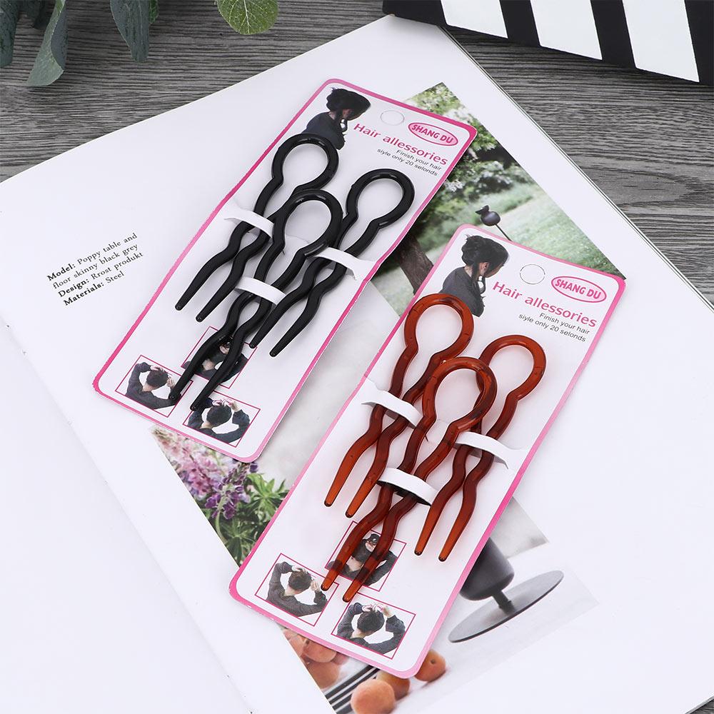 Hair Braid Twist Styling Different Hair Styling Hair Fork U Shape Fork Tool Hair Clips Hair Pin