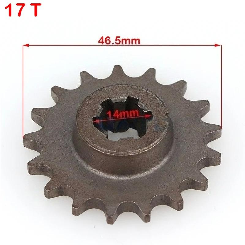 T8F 11T 14T 17T 20T Tooth Front Clutch Gear Box Pinion Sprocket for 47cc 49cc 2 Stroke ATV Quad Dirt Pocket Mini Motor Bike