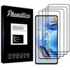 Закаленное стекло для Xiaomi Redmi Note 12 PRO 5G [Набор 4 шт.] Защитная пленка для экрана Phonillico®