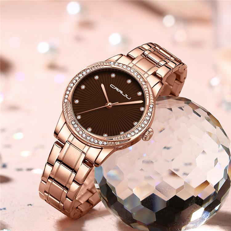 CRRJU-2198 Women's Watch Casual Business Fashion Personality Watch Men's Watch Student Watch Simple