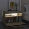 Vidaxl Szafka Nocna Z Oświetleniem Led, Dąb Sonoma, 60X35X40 Cm, Płyta