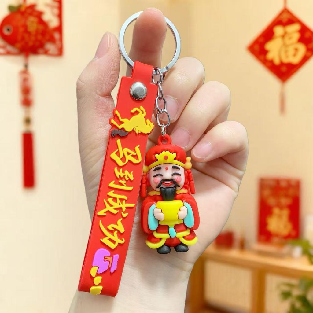 2026 Year of The Horse Keychain Pendant Will Be Rich Soon, Doll Zodiac Horse Student Bag Pendant Small Gift