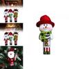 Christmas Decor Santa Snowman Reindeer Fabric Swinging Ornament For Holiday Tree