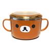 Rilakkuma Face Lid Stainless Steel Ramen, Mixed Colors, 1 Piece, Popular Korean Parenting Items