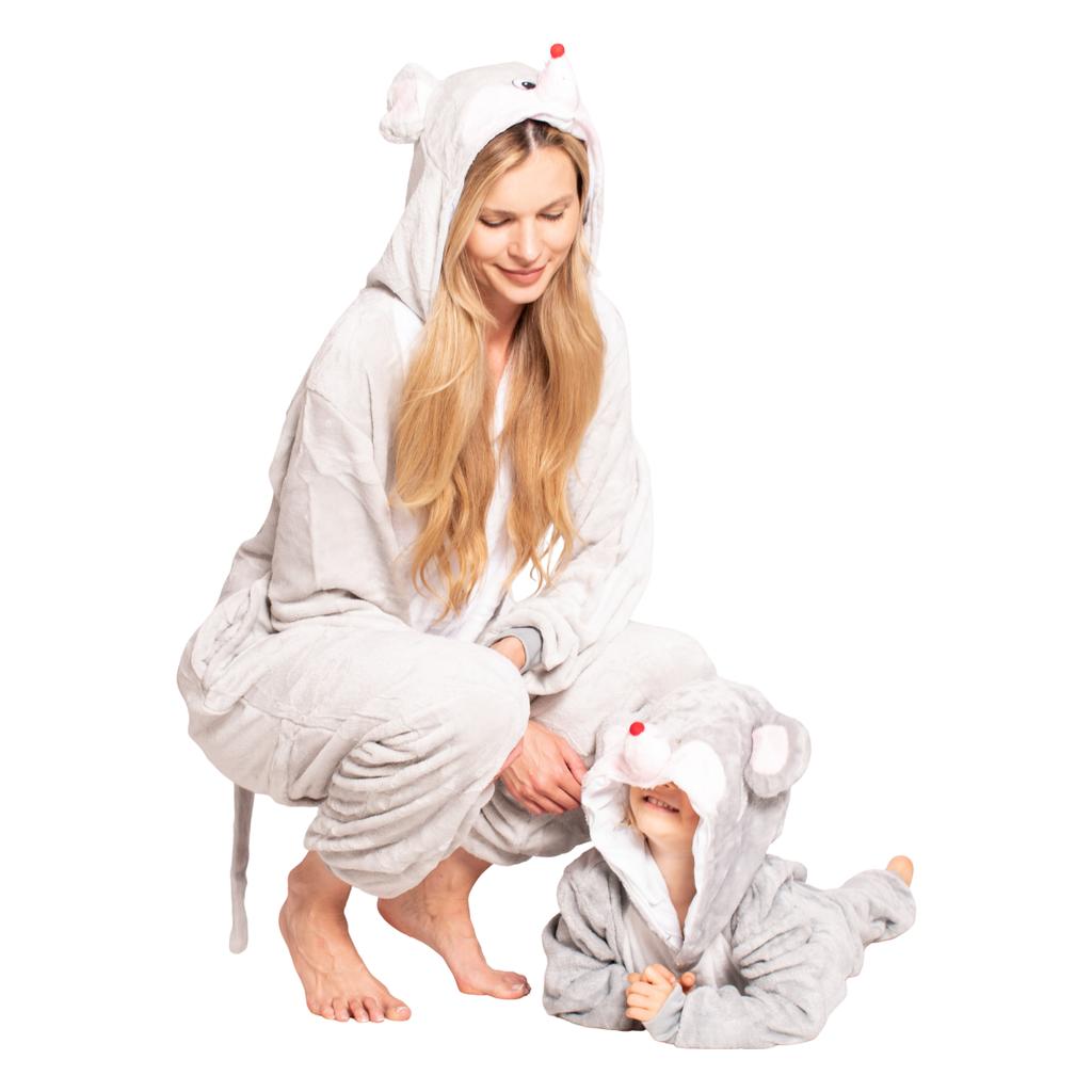 Piżama damska kombinezon kigurumi onesie kostium myszka mysz 145-155 cm s