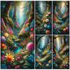 5D DIY алмазная живопись Цветочные дорожки в лесу картина мозаика вышивка полная дрель вышивка крестиком стразы домашний декор J3735