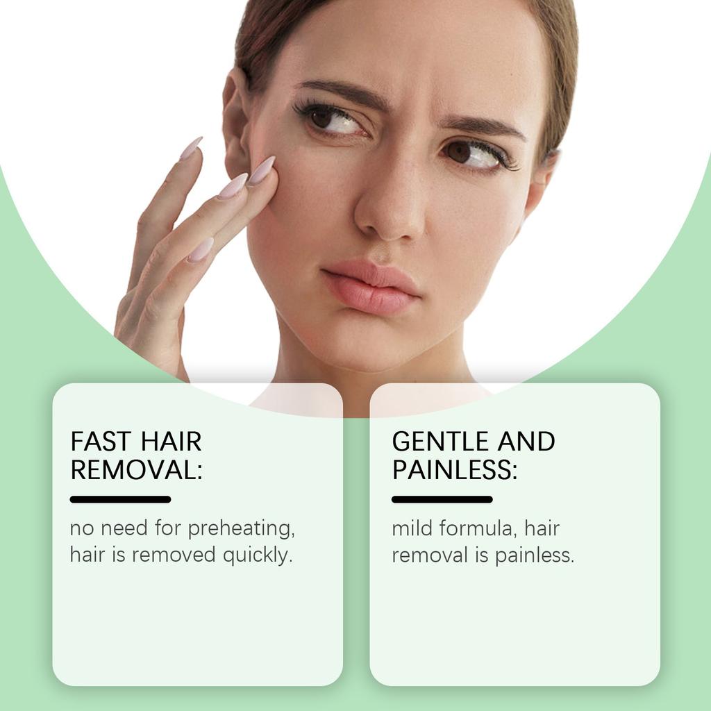 Восковая бумага для удаления волос на лице мягкая, чистая и не оставляет пятен. Это съемная бумага для удаления волос на губах, которая портативна для ежедневного использования, 1 мл