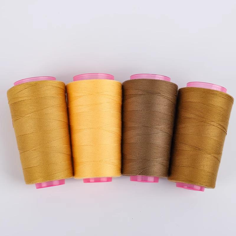 203-цветная полиэстеровая нить для шитья: Джинсы, шапки, шерсть, хлопок - подходят для машинного и ручного шитья