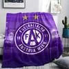 Austria Vienna FC Emblem,pattern Flannel Blanket, High quality Comfortable for All Seasons, Home Decor, Warmth and Comfort, Perfect for Gifts.