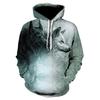 Ferocious Wolf Head Anime Sweatshirt 3D Printed Hoodies Men/Women Fashion Clothing Harajuku Kids Sweatshirt Men Coat