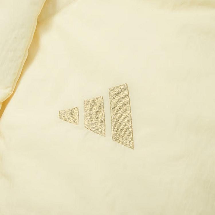 Adidas Logo Lightweight Warm Long Sleeve Down Jacket Women Jacket Yellow JG5946