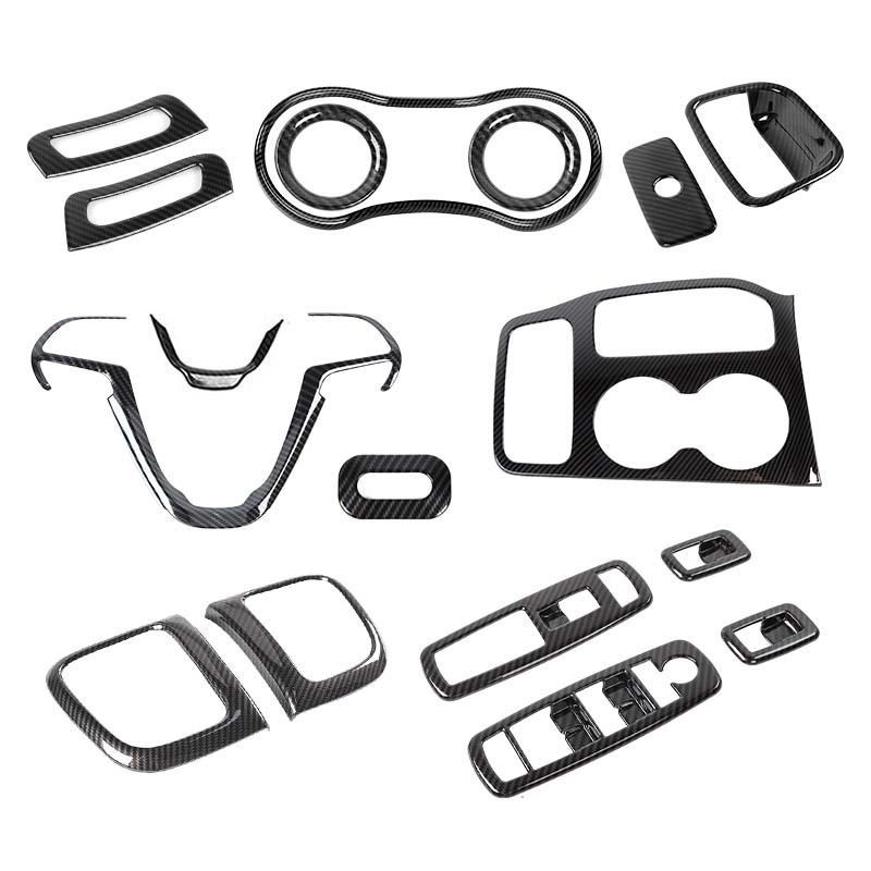 Декоративная панель рулевого колеса ABS, наклейка на приборную панель, подходит для Jeep Grand Cherokee 2016-2021, аксессуары для интерьера