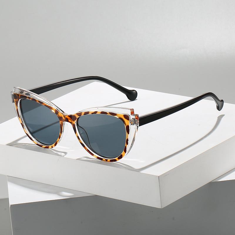 Fashionable Women's Cat-eye Anti-blue Light European and American Light Luxury Non-prescription Glasses Frames