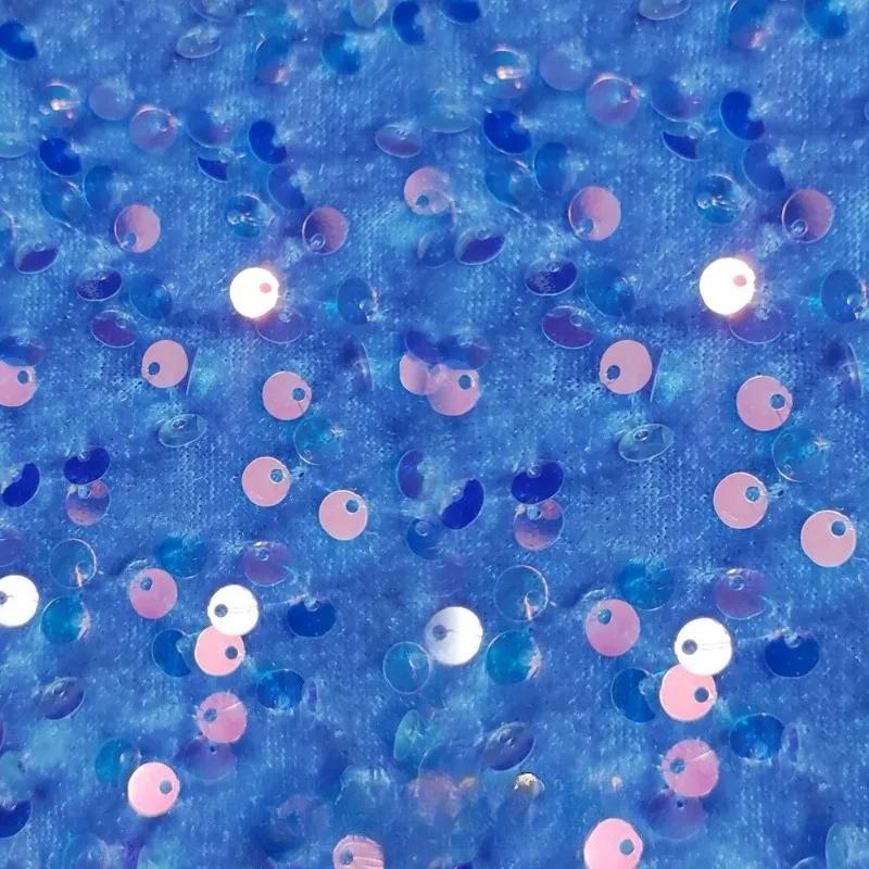5mm Sequin Evening Gowns Encrypt Shining Fabric Stretch Velvet Fabrics For DIY Wedding Elegant Party Dresses handmade DIY, etc