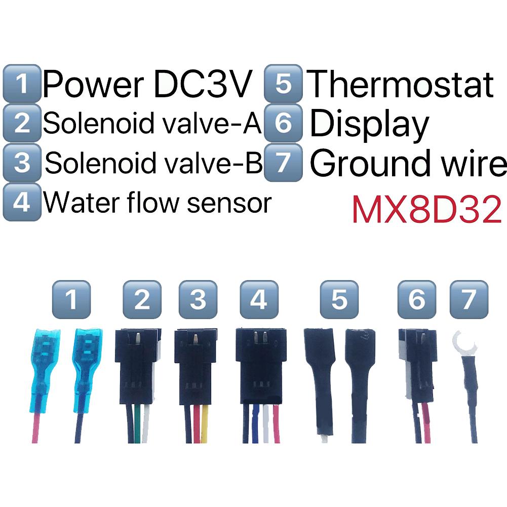 1pc 17-wire MX8D32 Dual Solenoid Valve Pulse Igniter For Electrical Equipment Accessories Easy Installation