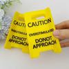 1/2Pcs Overstimulated Warning Sign Hair Claw Strong Grip Thick Hair Funny Yellow Caution Hair
