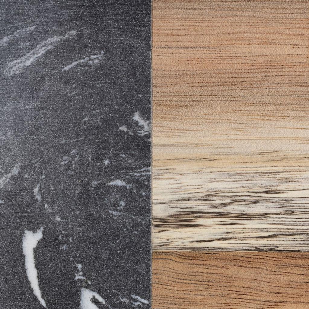 Black Marble Cutting Board with Handle 38x18