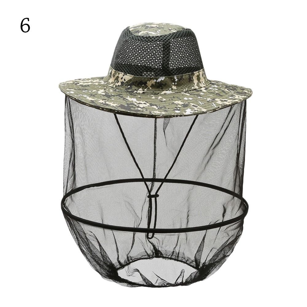 Outdoor Sunscreen Fishing Sun Cap Repellent Protection Insect Proof Cap Mosquito Hat for Men Women