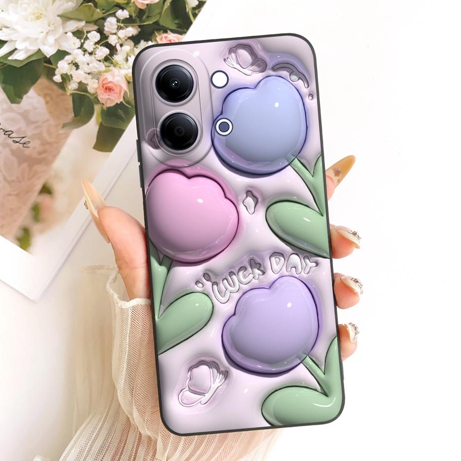 Для Vivo Y05 4G Чехол Милый Собака Панда Мультяшный Чехол Ударопрочный Мягкий ТПУ Чехол для Телефона Для Vivo Y11d Y 05 VivoY05 VivoY11d Fundas Сумки