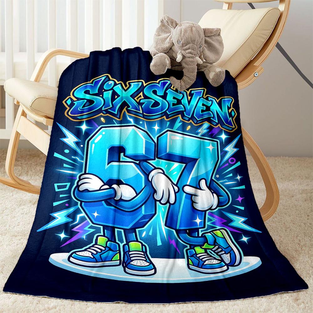 Sixty-seven Blanket,Suitable for sofas, offices, travel, living rooms, Gifts to relatives and friends, Blanket,Suitable for all seasons.