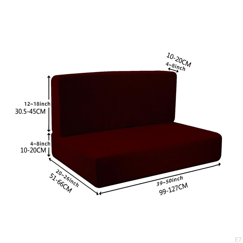 4Pcs RV Seat Covers Camper Cushion Easy Fitted Washable Breathable Elastic Furniture